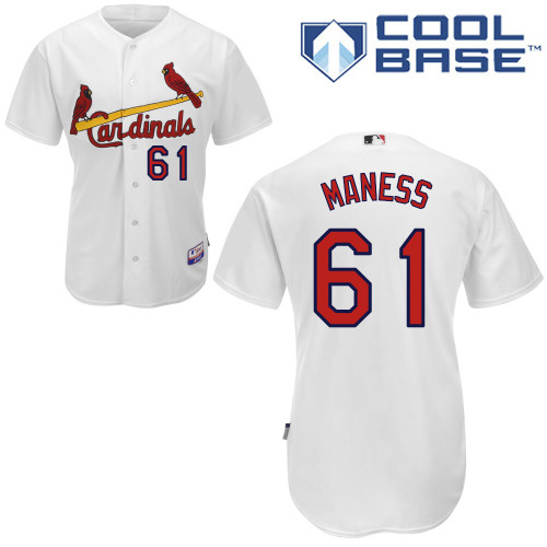 Seth Maness #61 mlb Jersey-St Louis Cardinals Women's Authentic Home White Cool Base Baseball Jersey
